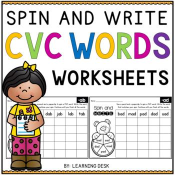 cvc words worksheets short vowels distance learning packet  kindergarten