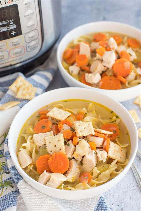 It's faster to make than the traditional version, too! The BEST Instant Pot / Pressure Cooker Chicken Noodle Soup