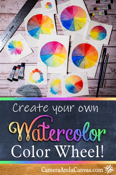 Create Your Own Watercolor Color Wheel Camera And A Canvas