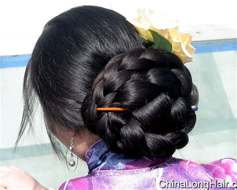 See more ideas about big bun hair, bun hairstyles for long hair, long hair styles. Huge braided Chinese bun. Beauty is at every age, and we ...