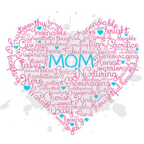Mother S Day Svg Cut File Best Mom Heart Word Cloud Scarlett Rose Designs