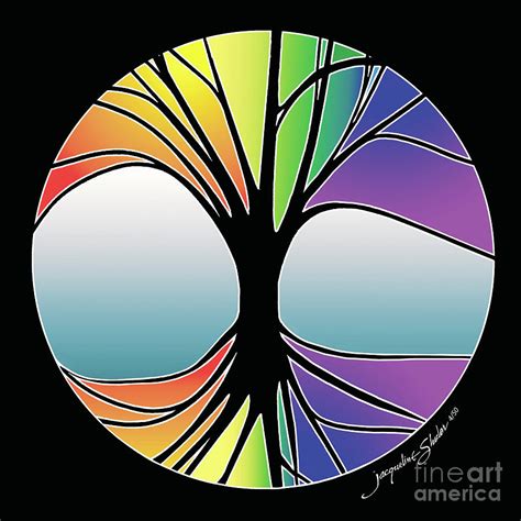 Rainbow Tree Digital Art By Jacqueline Shuler Fine Art America