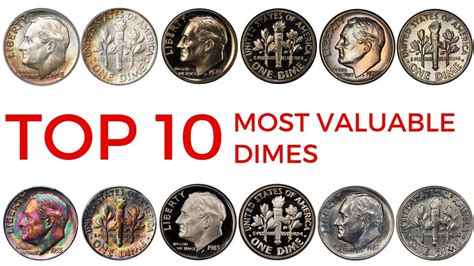 Top 10 Most Valuable Dimes In Circulation Rare Roosevelt Dimes In