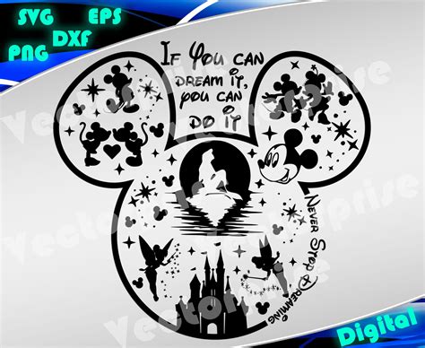 Free SVG Disney Character Mickey Head Svg File For Silhouette