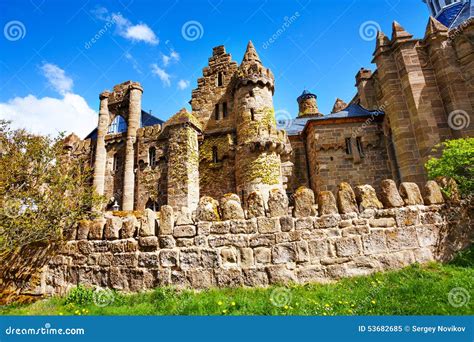 Lowenburg Lion Castle Church And Walls Stock Photo