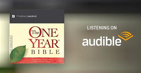 The One Year Bible Nlt By Tyndale House Publishers Audiobook