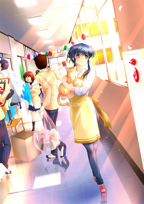 Wallpaper Clannad Anime Girls Misae Sagara Shima Katsuki 1300x1839