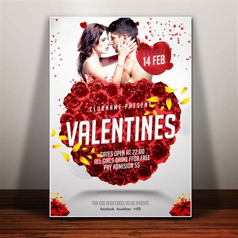 Free Valentines Day Flyer Psd Titanui