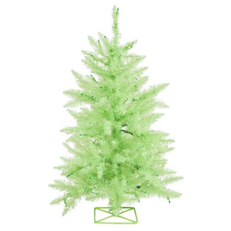 Vickerman 3 Lime Green Artificial Christmas Tree Green Dura Lit Led