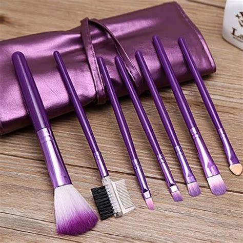 2016 Hot 7 Pcs Professional Beauty Makeup Brush Sets Foundation Make Up Toiletry Kit Make Up