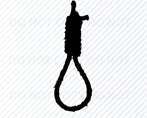 Hangmans Noose Svg Files Vector Images Clipart Crime Law Etsy