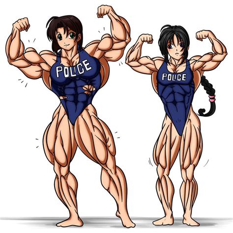 You Re Under Arrest Color By Rssam000 Female Muscle Growth