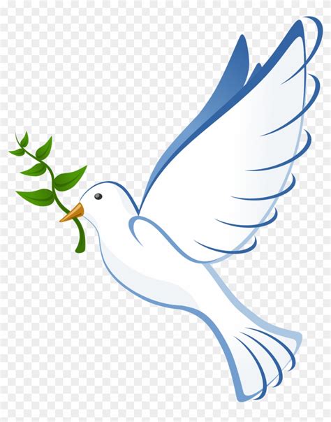 Holy Spirit Dove Clip Art Peace Dove No Background Free Transparent