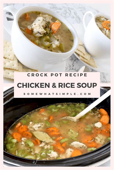 Crock Pot Chicken And Rice Soup Is Packed With Brown Rice Tender
