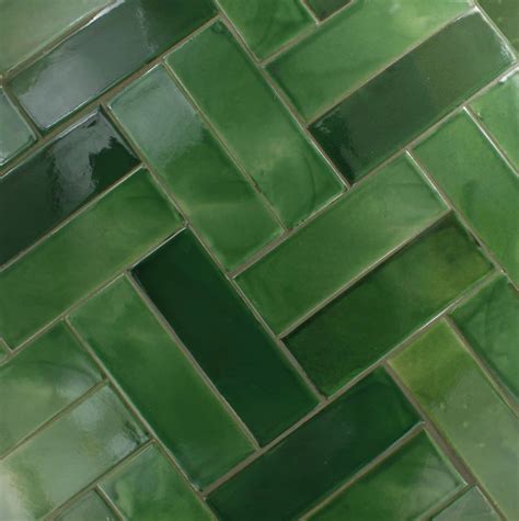Verde Hoja Talavera Mexican Subway Tile Green Tile Bathroom Mexican Tile Bathroom Ceramic
