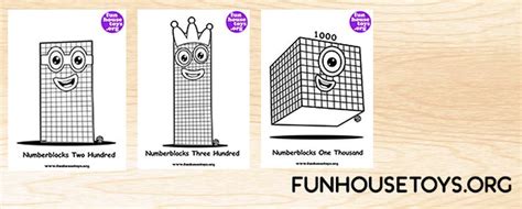 Fun House Toys Numberblocks Coloring Books Coloring Pages