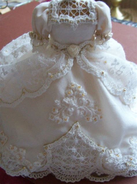 1 12th scale dollhouse wedding dress silk and fine lace