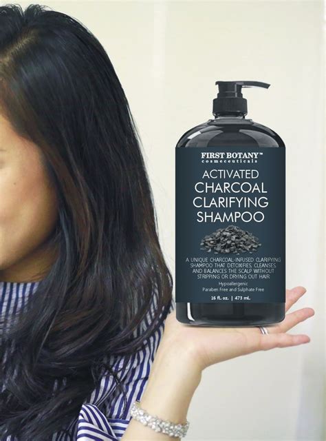 Activated Charcoal Shampoo 16 Fl Oz Sulfate Free Volumizing And