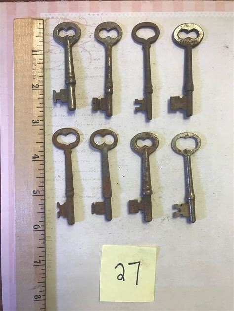 Antique Lot Skeleton Keys 27 Old Keys Etsy Old Keys Skeleton Key