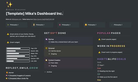 Notion Dashboard Template