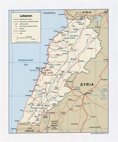 Lebanon On The World Map