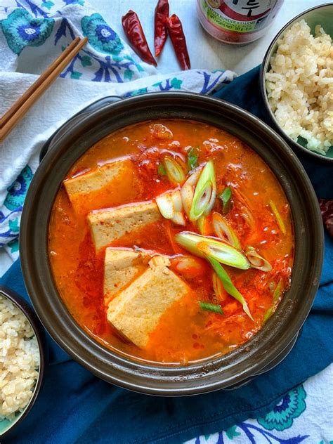 Pour into the center of the pot. Kimchi Jjigae // Koreatown: A Cookbook Spotlight - DailyWaffle