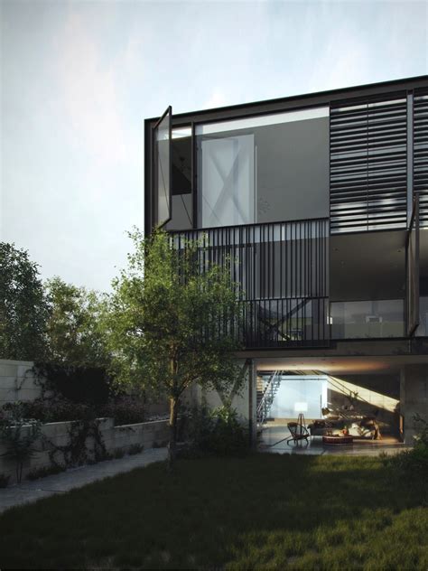 Architectural Concept Of A Glass Box Home