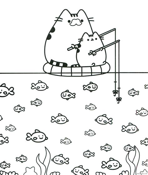 Seasons Pusheen The Cat Coloring Pages Pusheen Cat Coloring Pages