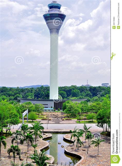 ( kul ) kuala lumpur international airport. Kuala Lumpur International Airport Tower Stock Photo ...