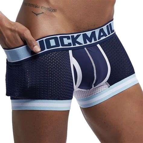 Jockmail Brand New Sexy Mesh U Pouch Boxer Men Underwear Sexy