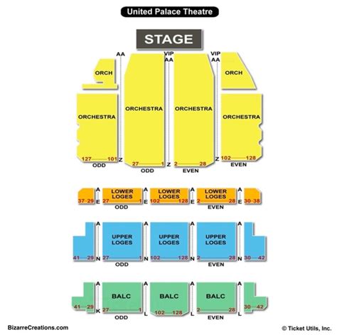 United Palace Theatre Seating Chart Seating Charts And Tickets
