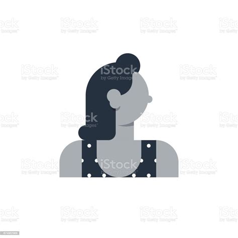 Woman Side View Turned Head Stock Illustration Download Image Now