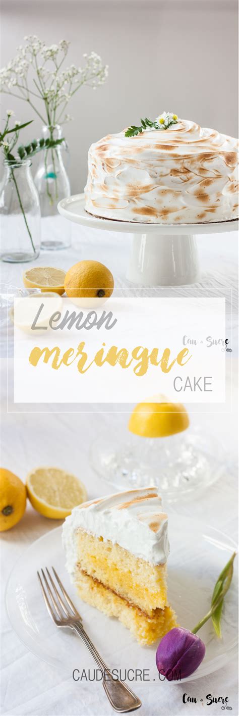Lemon Meringue Cake Recipe Lemon Meringue Cake Meringue Cake Cake