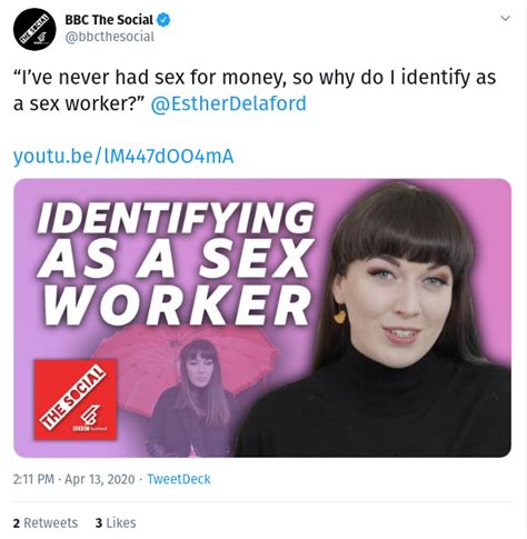 Bbc “ive Never Had Sex For Money So Why Do I Identify As A Sex Worker