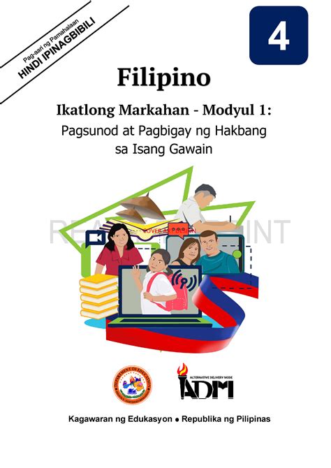 Filipino 4 Q3 Mod1 Pagsunodatpagbigaynghakbangsaisanggawain Version 5