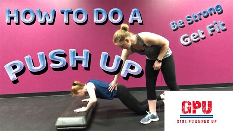 How To Do A Pushup Push Ups For Kids And Beginners Youtube