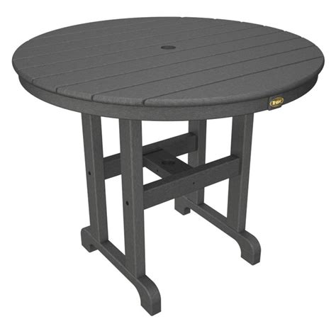 It keeps plastic out of landfills and reduces the demand for tropical rainforest woods like teak, eucalyptus, and redwood, which are often used in outdoor wood furniture. Trex Outdoor Furniture Recycled Plastic Monterey Bay Round ...