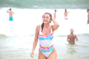 Leaked Monika Clarke Caught Topless And Bikini During Beach Photoshoot