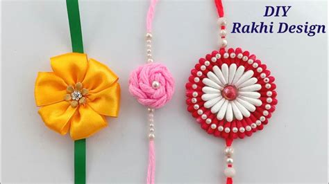 Home Made Rakhi Idea How To Make Rakhi At Home Diy Easy Homemade