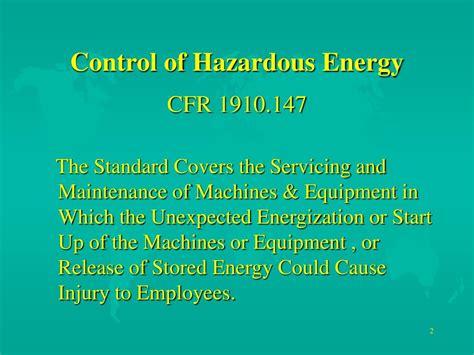Ppt Control Of Hazardous Energy Powerpoint Presentation Free