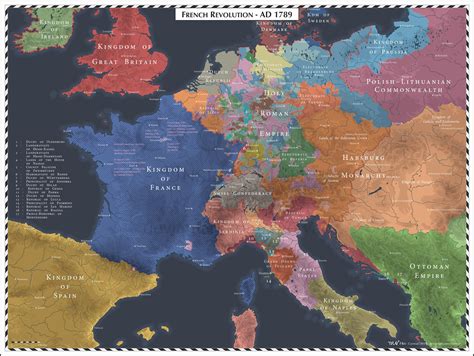 Europe On The Eve Of The French Revolution Vivid Maps