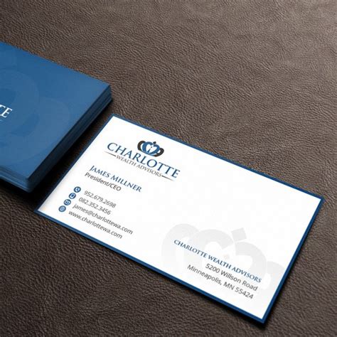 Your business card is often the initial interaction people have with your brand, so it's important to make a good first impression. Financial Services Business Card! | Business card contest