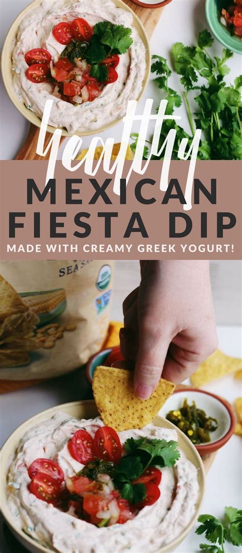 Healthier Creamy Mexican Fiesta Dip Recipe Delicious Healthy
