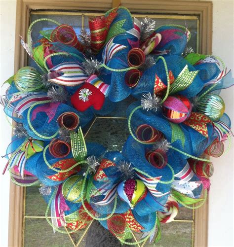 Ice Blue Winter Wreath This Whimsical Wreath Is Perfect For The Winter Months Following