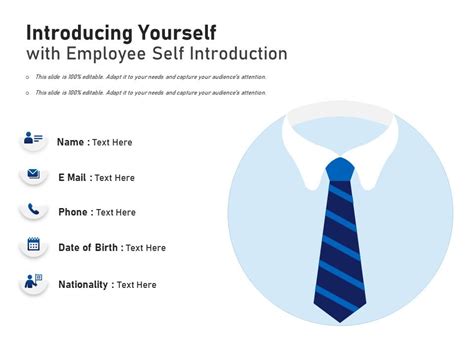 Introducing Yourself With Employee Self Introduction Infographic