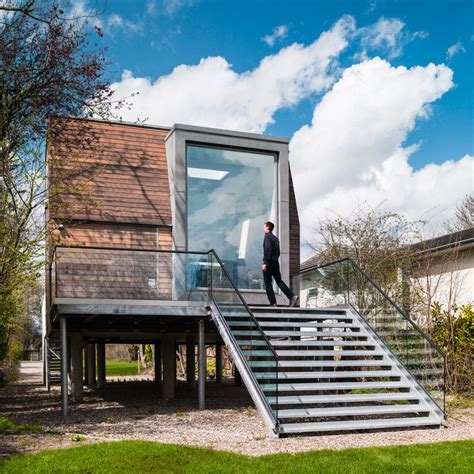 According to the abca, the flood zone building standards are designed to reduce accidents and injuries in the event of a flood. ben adams architects elevates chiquet flood house in weybridge