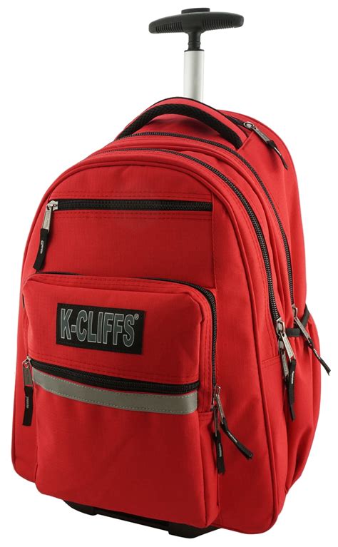 K Cliffs Heavy Duty Rolling Backpack School Backpack And Safety
