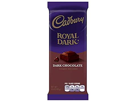 Cadbury Dark Chocolate Candy Bar 14 Count