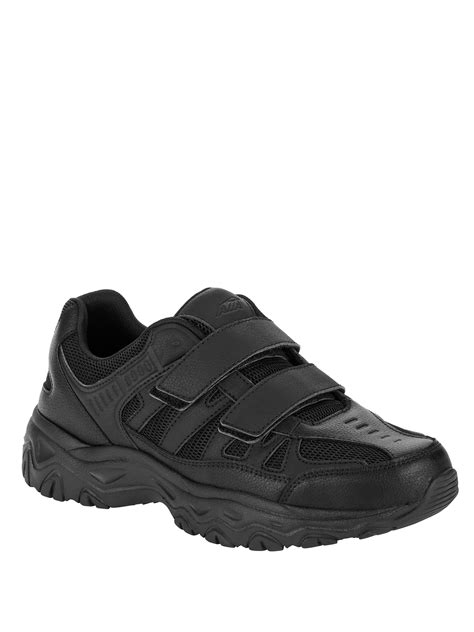 Avia Mens Walker Strap Wide Width Athletic Shoe In Black
