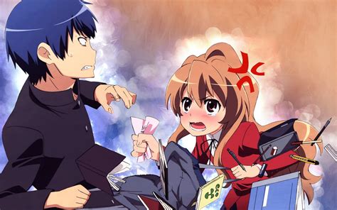 Papel De Parede Ilustração Anime Desenho Animado Toradora Aisaka